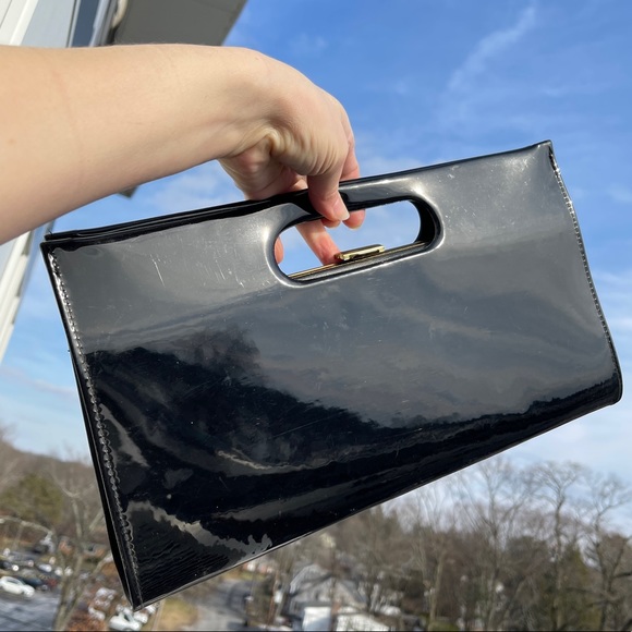 large black evening bag